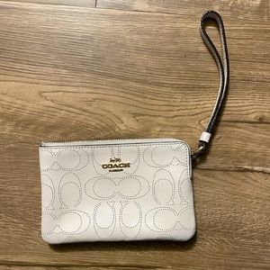 Coach Corner Zip Wristlet Wallet